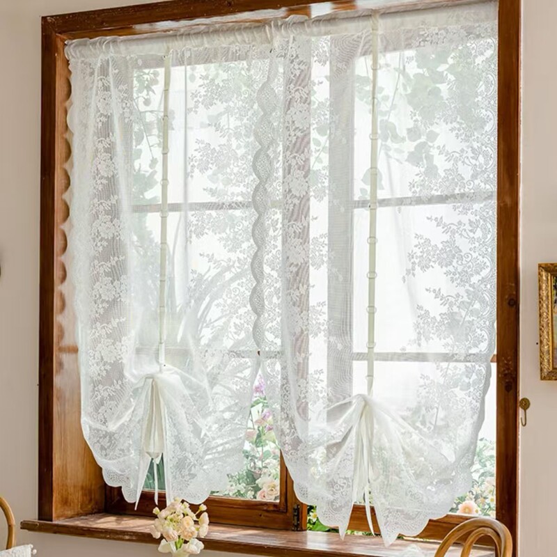 Pastoral Window Screen Half Curtain American Door Curtain Coffee Curtain Pull-Up Curtain Balloon Curtain Embroidered Lace Curtain Cross-Border Manufacturer Wholesale Pastoral Window Screen Half Curtain American Door Curtain Coffee Curtain Pull-Up Curtain Balloon Curtain Embroidered Lace Curtain Cross-Border Manufacturer Wholesale