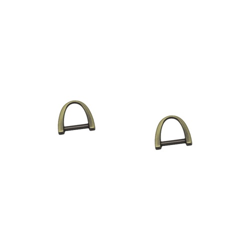 Zinc alloy small D buckle zipper head metal accessories luggage zipper locomotive accessories pendant buckle wholesale