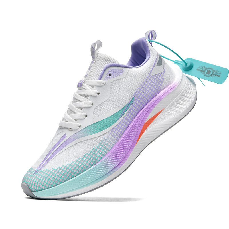 8806 zapatos para correr hombres y mujeres superficie de malla baja transpirable amortiguador ligero primavera y verano zapatos deportivos de tablero de carbono zapatillas de red para correr