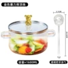 Golden transparent spoon, with little bears