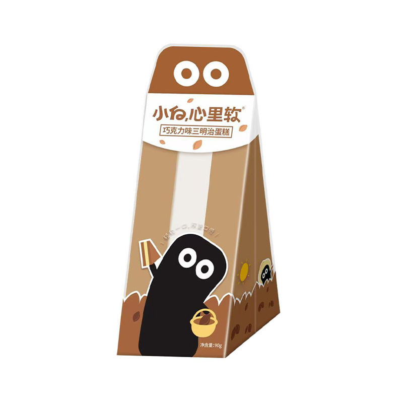 샤오바이 하트 소프트 초콜릿 샌드위치 케이크 90g