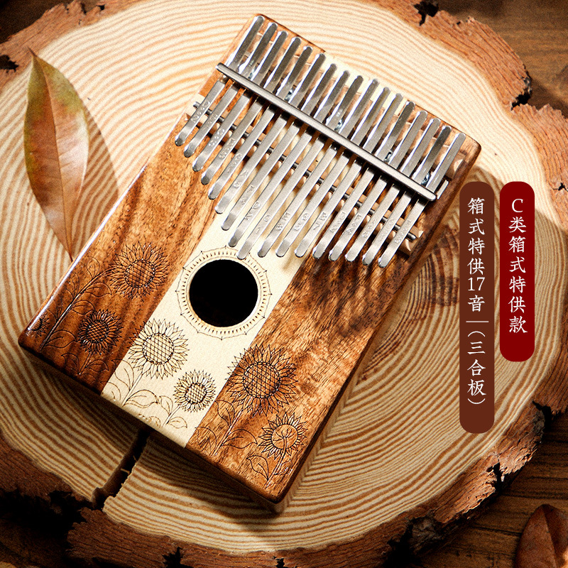 Kalimba đàn piano ngón tay cái Kalimba có lỗ đáy 17/21 âm di động