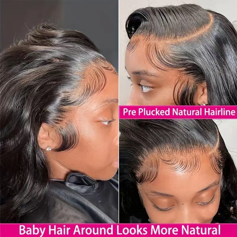 13*4Front lace wig 中分长卷大波浪假发 前蕾丝化纤全头套|undefined