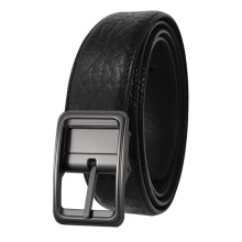 头层牛皮野牛纹针扣皮带男士树膏皮皮带定制颜色纹路可刺绣腰带男