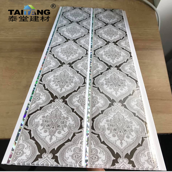 Tablero de revestimiento de PVC, techo de pulido blanco, fuelle de plástico, placa de acero de plástico, decoración de la escuela de apartamentos, revestimiento de pared, fuelle de PVC