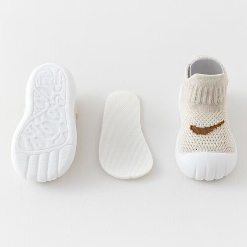 Spring and Autumn Baby Walking Shoes Soft Sole Anti-Slip Boys and Girls Baby Shoes No Slip 0-3 Years Indoor Floor Shoes Socks