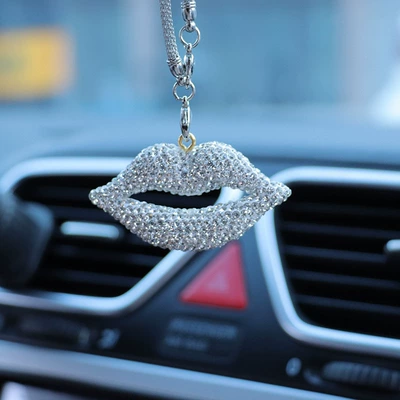 clay car interior accessories | Car hanging - white-lip-car-pendant