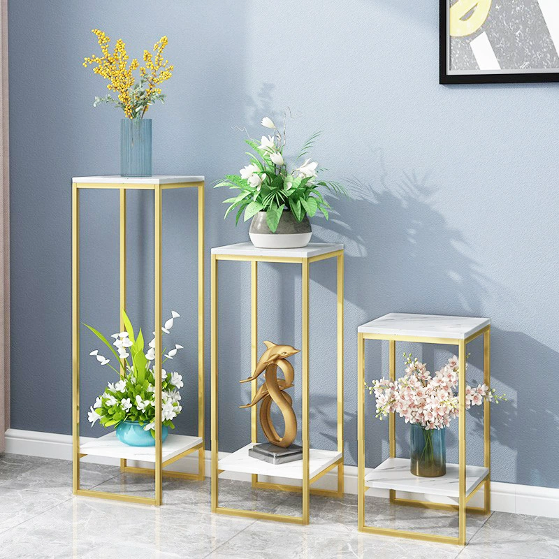 Скандинавский кованый цветочный подставка декоративная рамка зеленая лотосовая полка для цветочных горшков