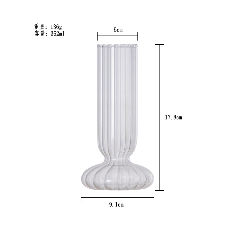 Nuevo simple florero de cristal arreglo decoración sala de estar pasillo modelo comedor Mesa Hotel luz lujo artesanía florero