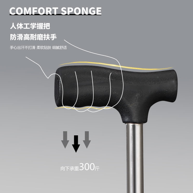 医用拐杖防摔加厚可坐可折叠便携拐杖凳轻便三角凳可坐伸缩登山杖|undefined