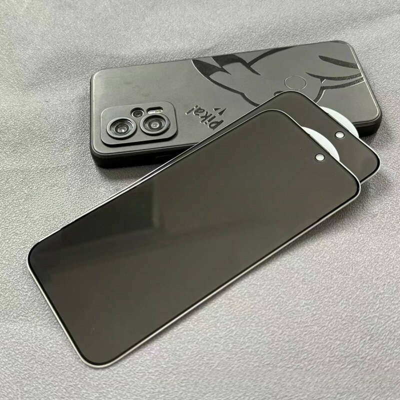 适用苹果17promax防窥膜iphone16高铝14丝印15plus一体防尘钢化膜|undefined