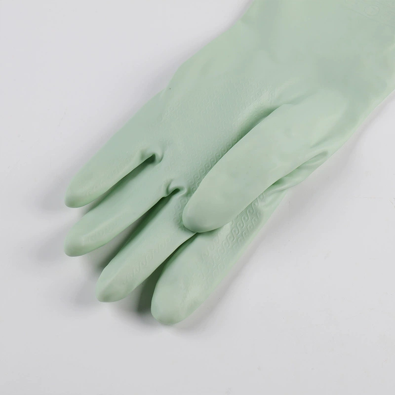 Guantes de lavado de platos cepillo de goma impermeable cocina de PVC limpio espesado duradero antideslizante desgaste doméstico al por mayor