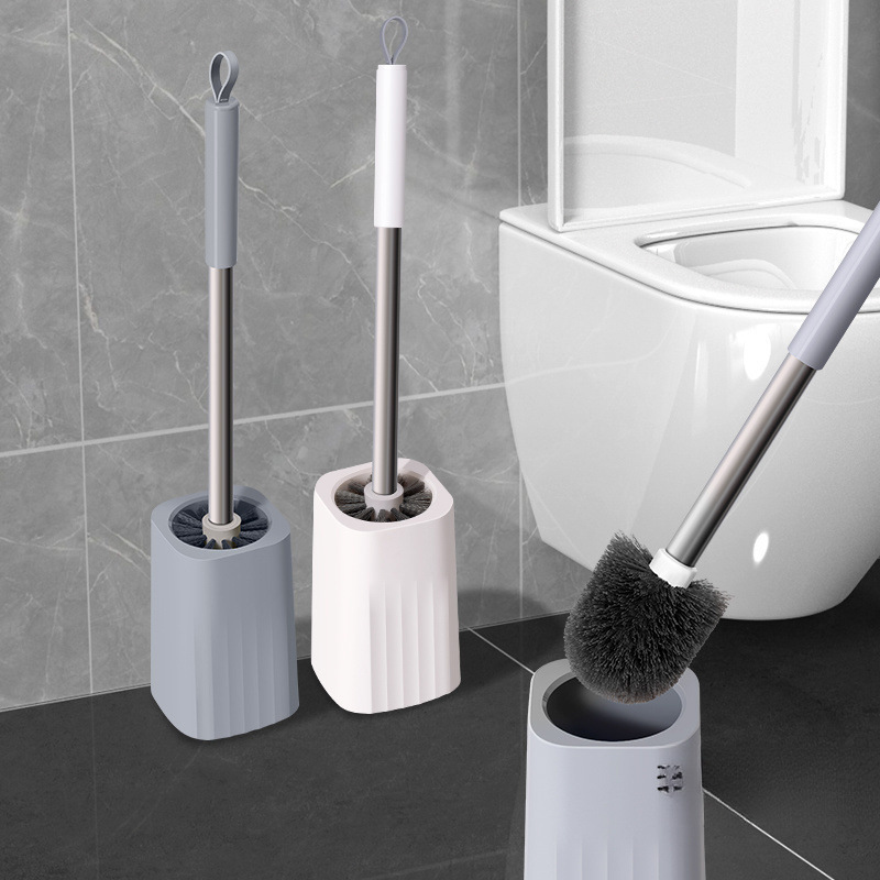 Cleaning Toilet Brush for Home Bathroom, Toilet Cleaning Brush with No Dead Corners, Long Handle Set with Base, Bathroom Unclogging Tool