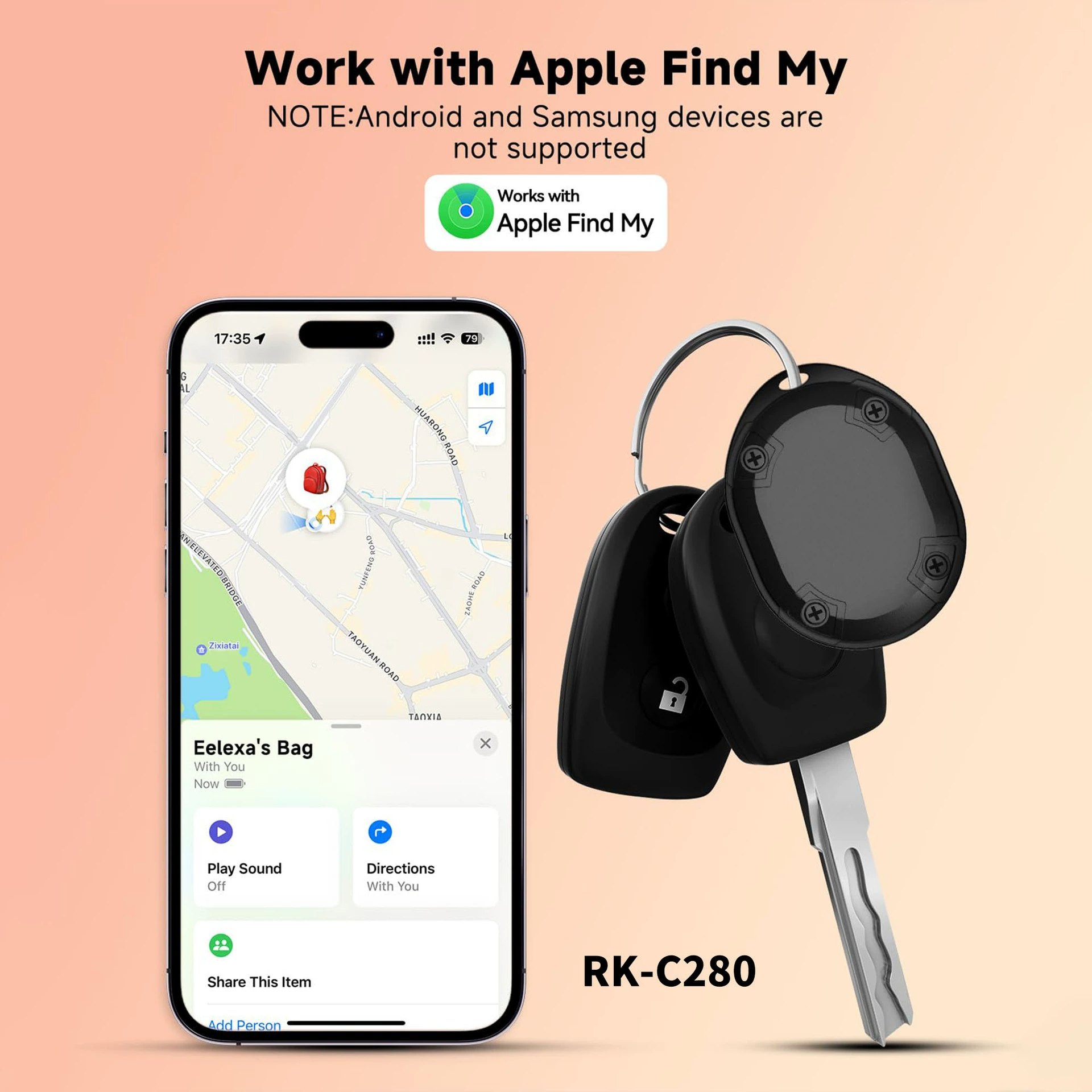 AirTag anti-loss locator Bluetooth蓝牙定位防丢器GPS查找追踪