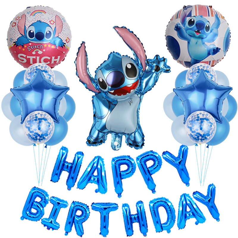 Dibujos animados de dibujos animados estrella de dibujos animados bebé puntada globo traje de juguete para niños decoración de fiesta de cumpleaños globo