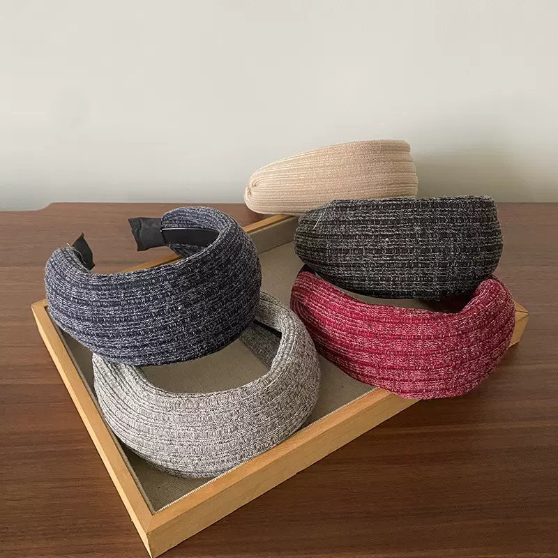 针织高颅顶发箍少女气质发饰轻奢头箍高颅顶时尚淑女风头饰发卡