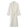 Double -layer gauze white kimono collar