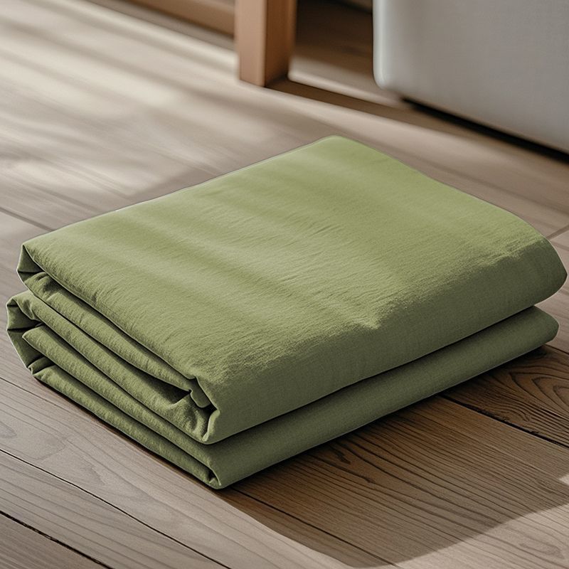 Color sólido piel transpirable sábanas de algodón lavable de una sola pieza dormitorio de estudiantes una sola colcha de almohada de tres piezas conjunto 2026 nuevo