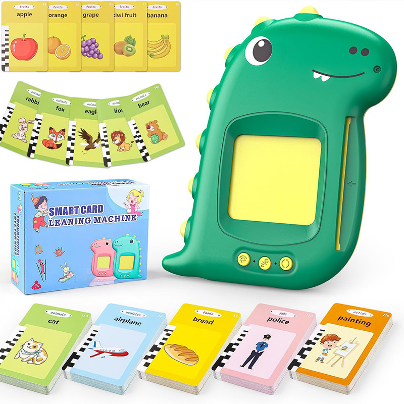 Cross-border Foreign Trade Flash Cards Children's Educational English German Insert Card Learning Machine Smart Preschool Card Machine