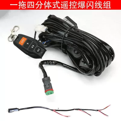 Set Car Led Light Special: Other Car Modifications - split-one-to-four-remote-control-flash-line-set-24v