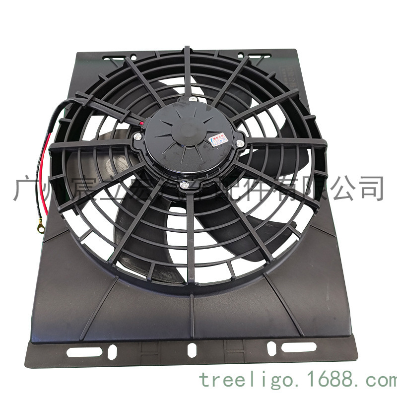 Venta al por mayor 14x18 alta potencia coche aire acondicionado refrigeración ventilador electrónico 12V/24V coche modificado accesorios de aire acondicionado