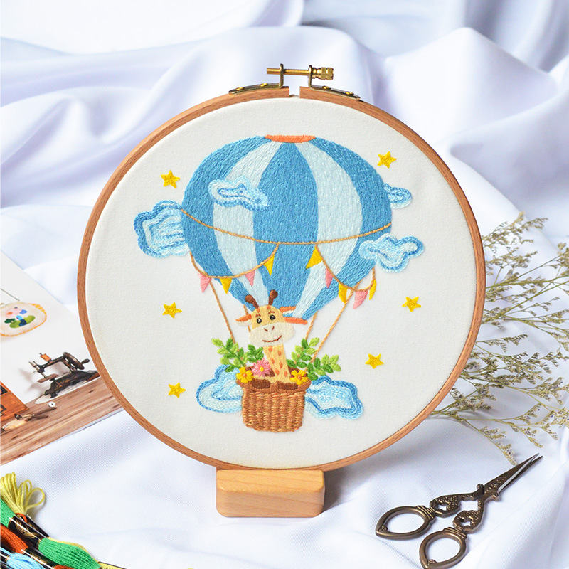 Nuevo bordado transfronterizo DIY dibujos animados animales bordado material paquete de bordado cruzado principiantes fábrica directa