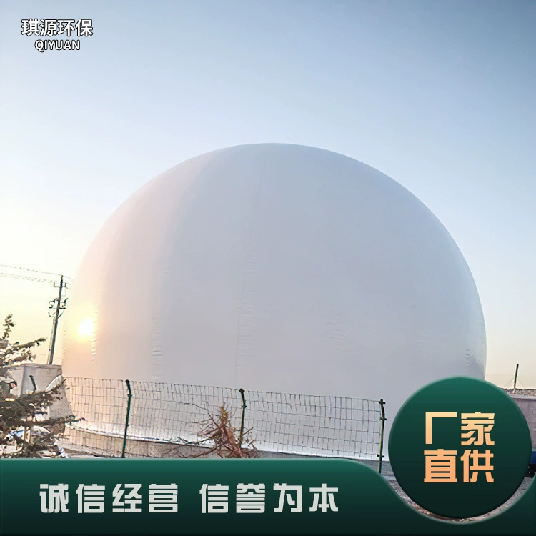 Двухмембранный шкаф для хранения биогаза на ферме Биогаз Инженерное оборудование для хранения газа PVDF Гибкий шкаф для сухого биогаза