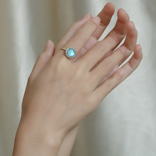 琳娜新款镶宝石铜戒指高贵气质戒指轻奢优雅时尚抖音爆款货源批发