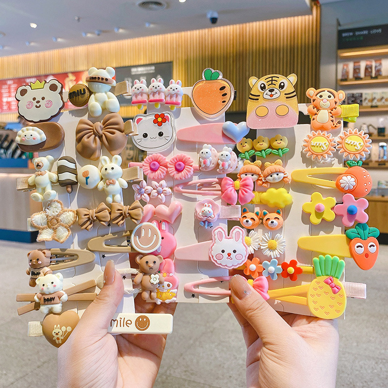 兒童多巴胺髮夾寶寶可愛小發卡劉海夾女童bb夾頭飾蝴蝶結髮飾批發