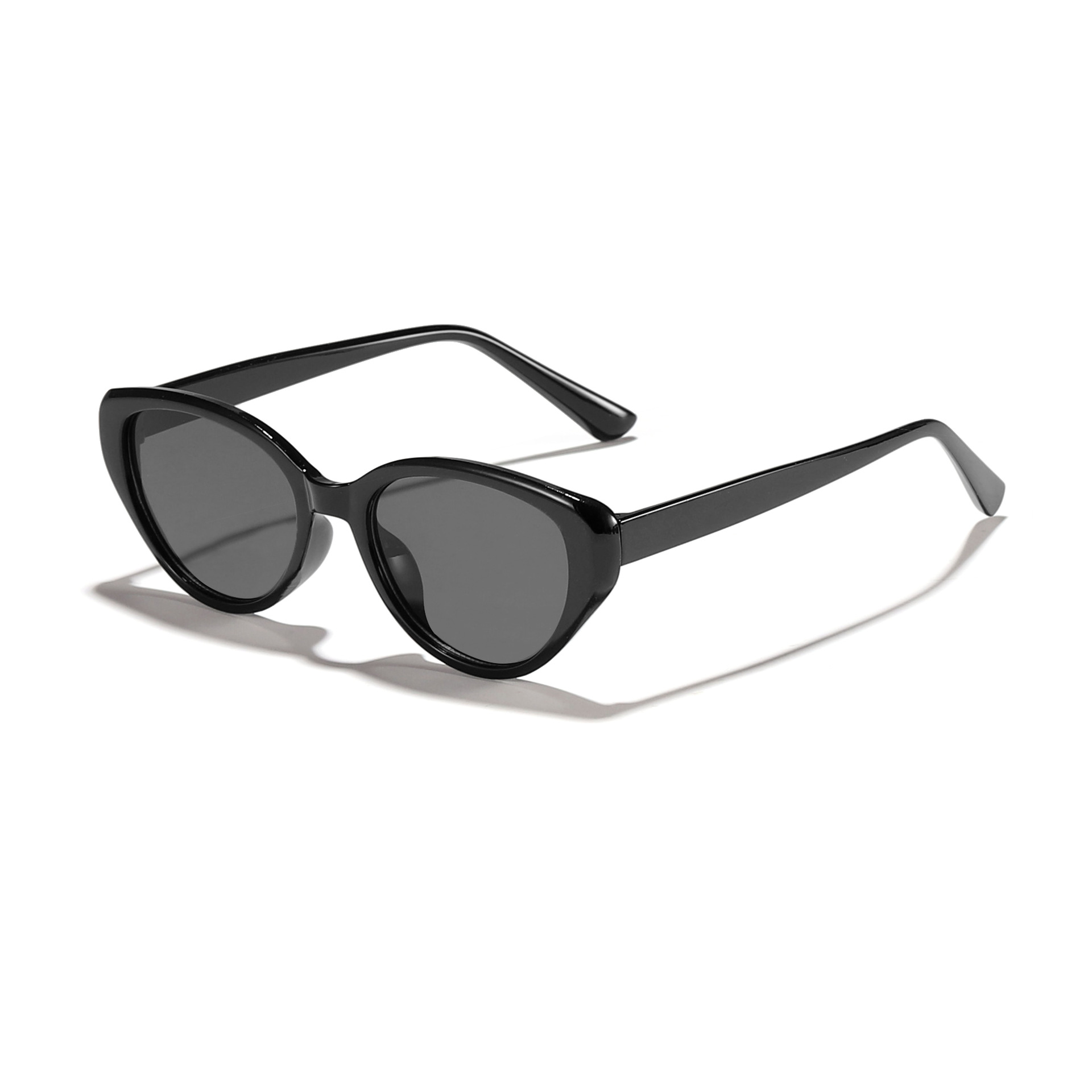 Gafas de sol retro ojo de gato, cara redonda cuadrada de moda femenina, delgado, pequeño libro rojo, el mismo estilo, gafas de sol de alta gama de estilo europeo y americano