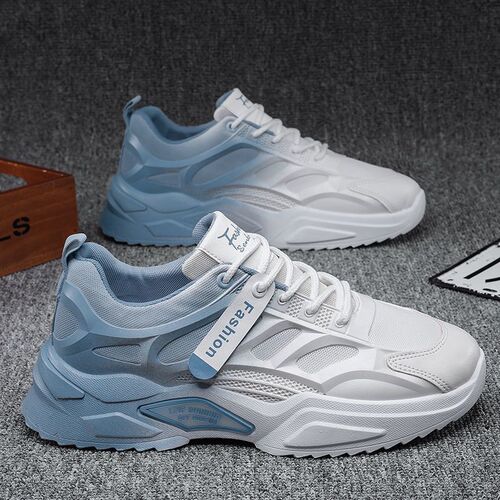 Dad's shoes for men  spring new gradient running sneakers trendy casual shoes students breathable shoes for men