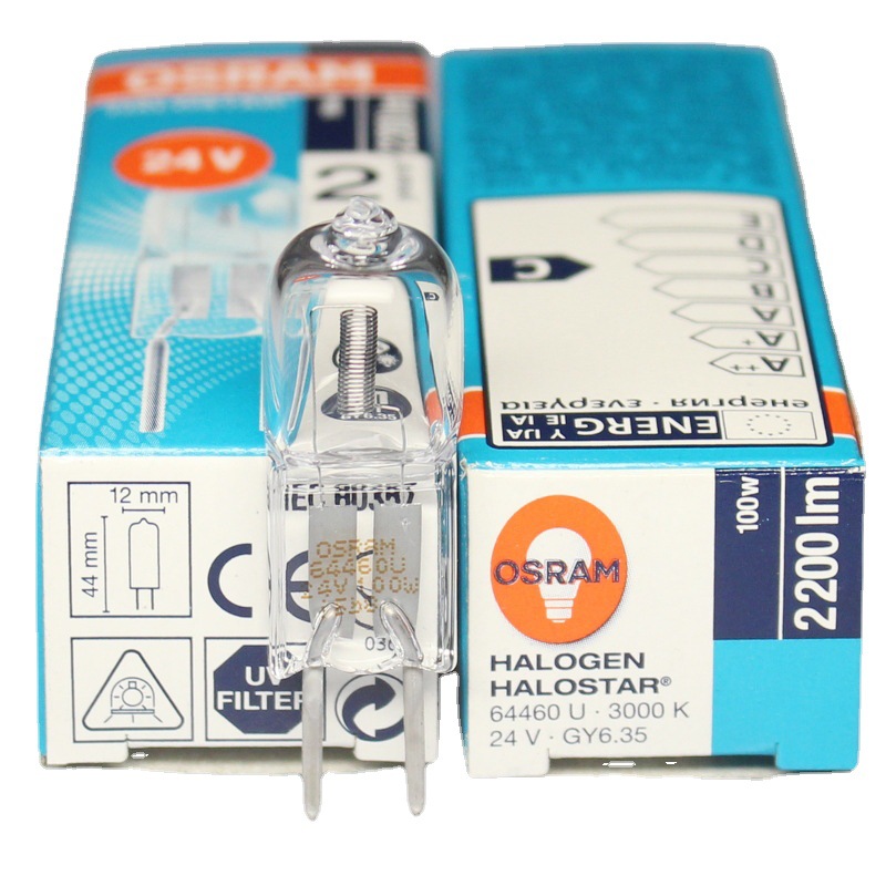 OSRAM 64460U 24V 100W vertical filament bulb, halogen rice bulb for surgical shadowless lamps.