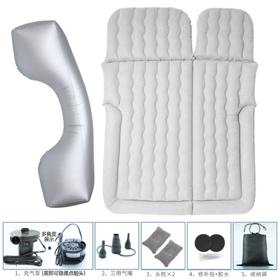 cushion travel inflatable mattress, Vehicle-mounted inflatable bed - dual-use-gray