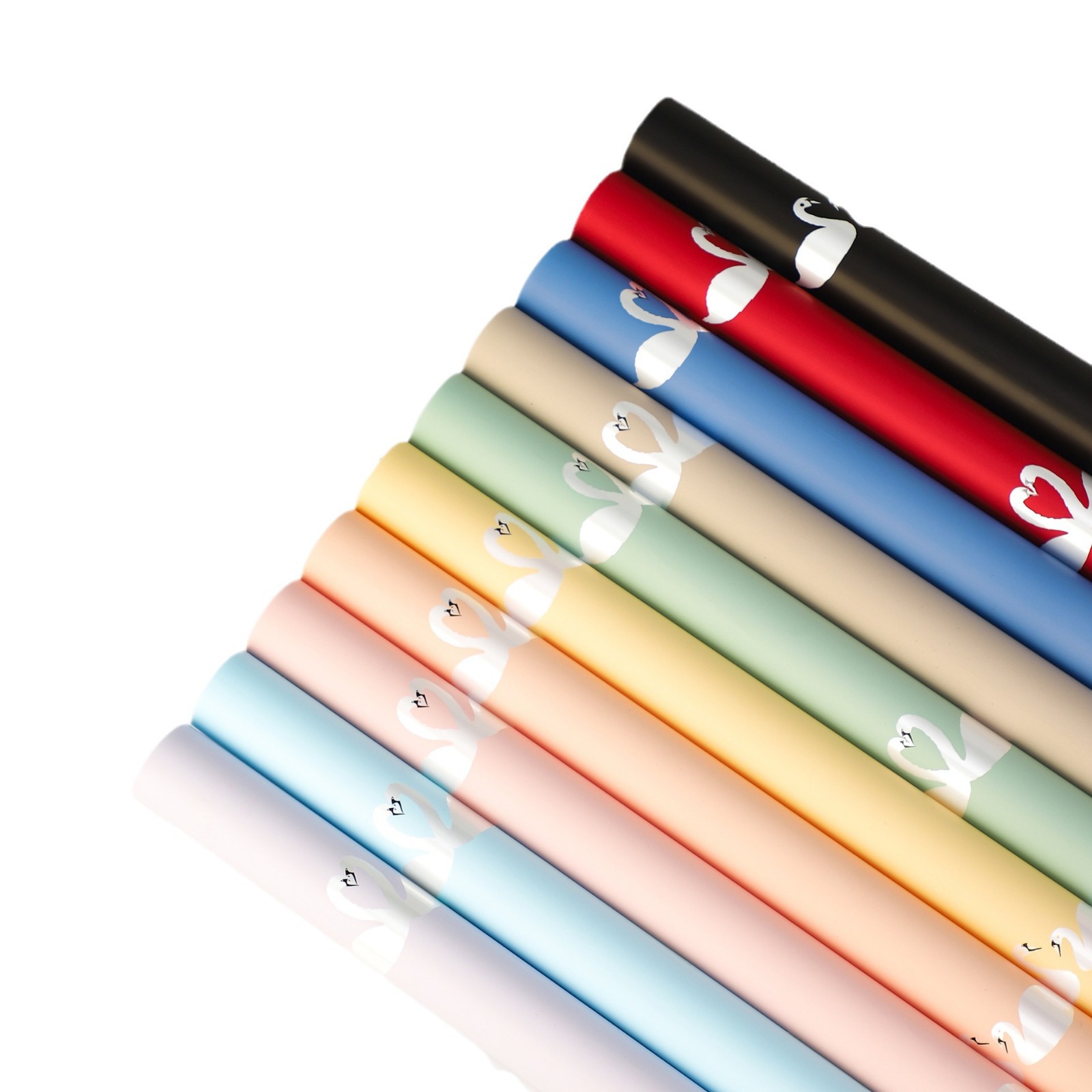 Li Zhi Ran día de San Valentín cisne danza papel de embalaje de flores florista impermeable ramo de flores papel de embalaje