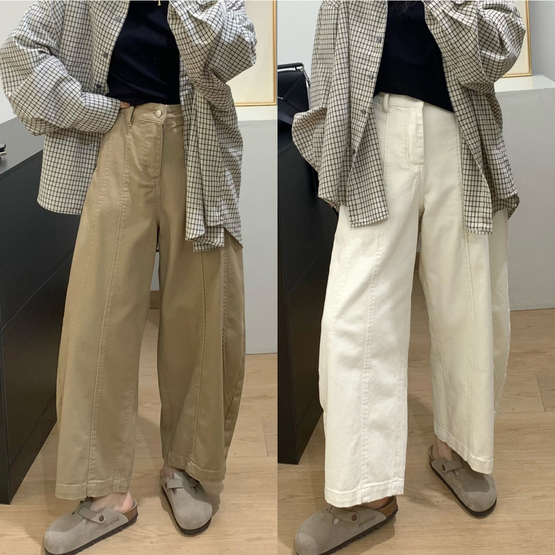 Spring Is Not Too Late: High-Waisted Cropped Wide-Leg Jeans for Petite Women, Perfect for Spring, High-Waisted, Slimming, Versatile, and Flattering for Women