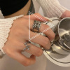 Tide, summer trend adjustable retro ring hip-hop style, Japanese and Korean