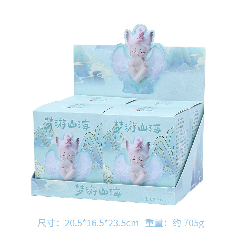 新款发光九尾灵狐传盲盒潮玩手办网红同款桌面小摆件礼物厂家直销|undefined