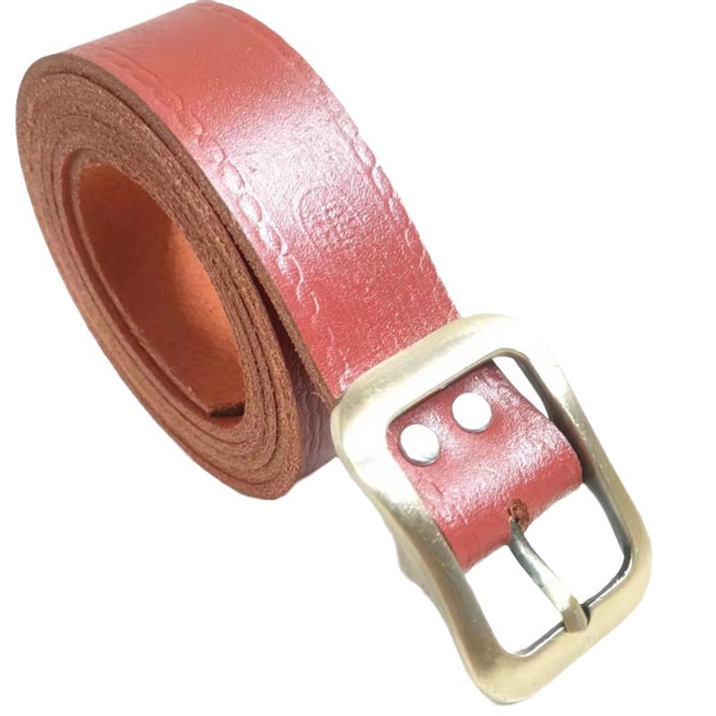 Men's coffee leather belt