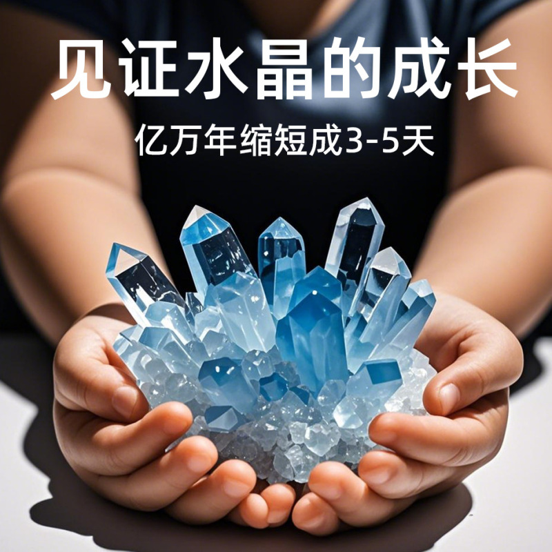 子供の植え付けクリスタル実験セット手作り DIY 健康成長小学生知育玩具科学化学|undefined