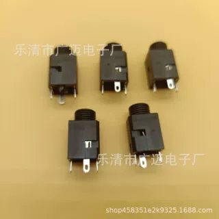 厂家直供3.5耳机音频插座麦克风插座PJ341插座额定负荷30VDC 0.5A