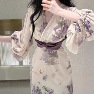 8970 # New Style of Divine Girl Floral Dress That Looks Slimming