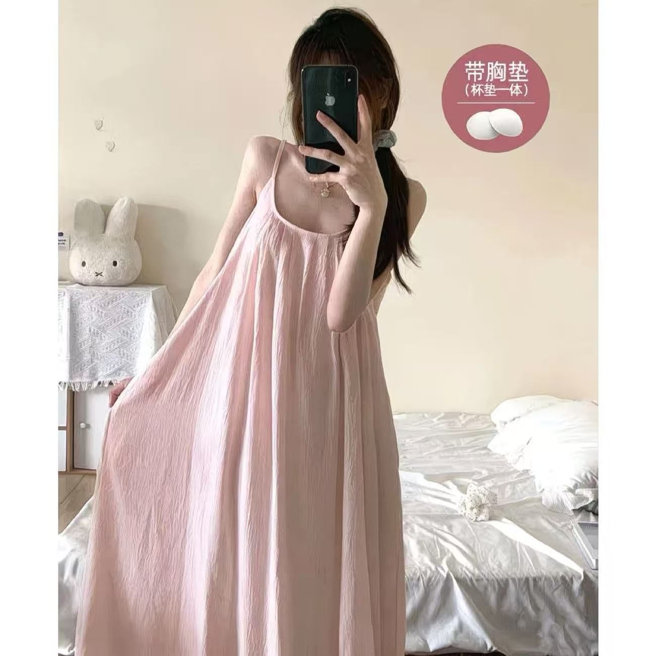 Al por mayor transfronterizo con cojín de pecho pijama de verano nube algodón sensación de tela exterior pantalones cortos de dibujos animados conjunto de ropa para el hogar