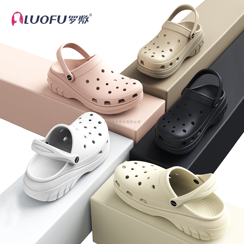 New Luofu Women's Eva Clogs, Non-Slip, Thick-Soled, Breathable, Lightweight, Suitable for All Seasons, Outdoor Sandals New Luofu Women's Eva Clogs, Non-Slip, Thick-Soled, Breathable, Lightweight, Suitable for All Seasons, Outdoor Sandals