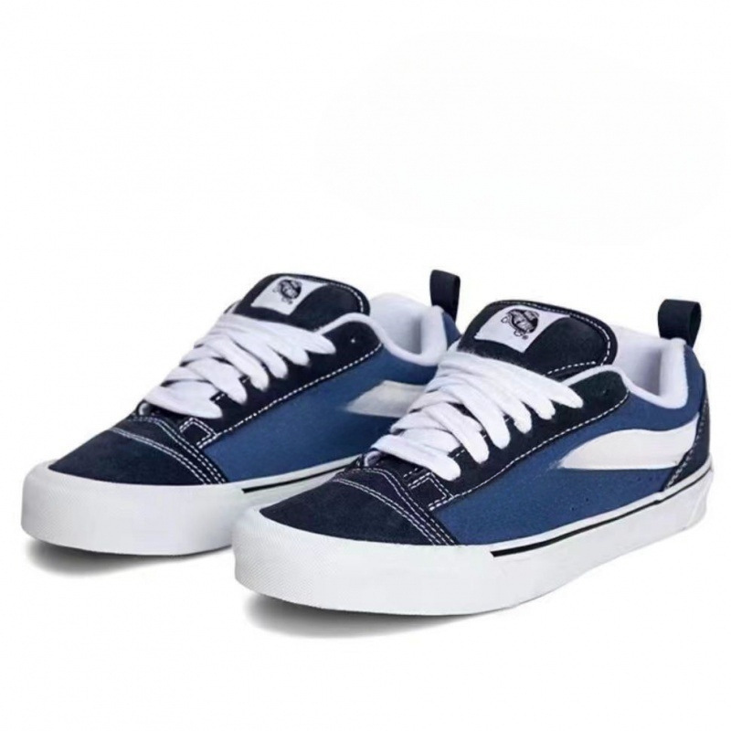 美奇万斯面包鞋Knu Skool肥胖板大LOGO麂皮翻毛复古美式板鞋