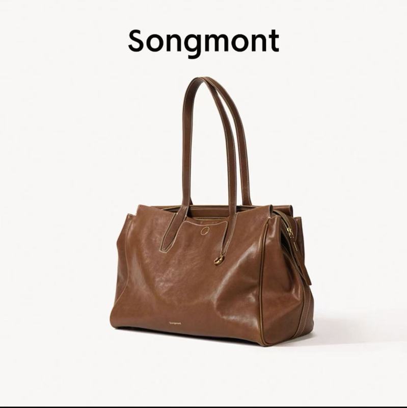 Songmont公文包山下有松循迹系列见物旅行包牛皮通勤斜挎手提包|undefined