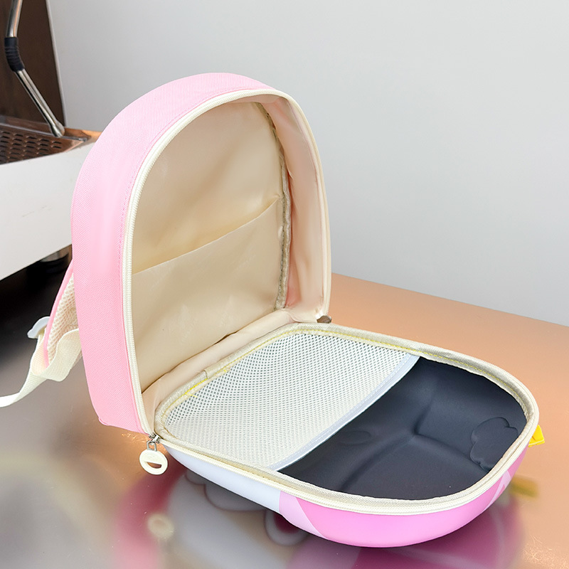 Mochila de dibujos animados para niños y niñas nueva linda taza de té con leche pequeña mochila de bebé con cáscara de huevo mochila de niños