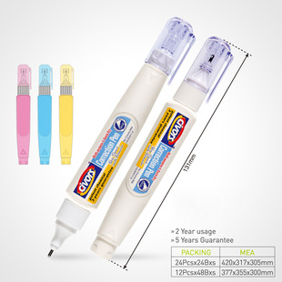 Wholesale Office Supplies Correction Typo Correction Fluid Quick-Drying White Liquid Correction Pen Large Quantity Preferential Treatment Special