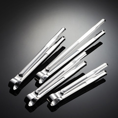 Eern 410 Stainless Steel Korean BBQ Tongs BBQ Food Tongs Multiple Sizes Restaurant Heat-Resistant Tongs Tool Full Steel