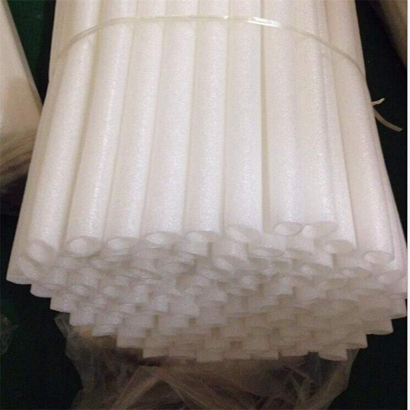 圆形白色泡沫条 泡沫棒 有弹性珍珠棉管棒 批发EPE聚乙烯发泡管材
