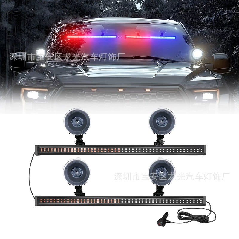 Новый автомобиль передний и задний ветровые модификации светодиодов, один на два фонаря рейнджера 192 светодиодные сигнальные огни на крыше